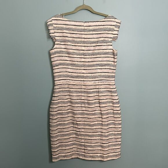 Kay Unger New York Tweed Fringe Sleeve Dress - Picture 6 of 7